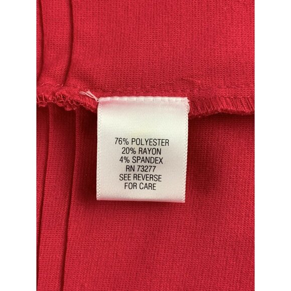 Elle Womens Hot Pink Cap Sleeve Textured A-Line Dress Size 10 Medium - Picture 9 of 10